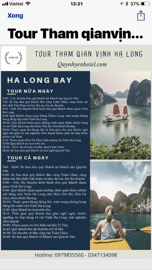 Quynh Yen Hotel Ha Long Exteriör bild